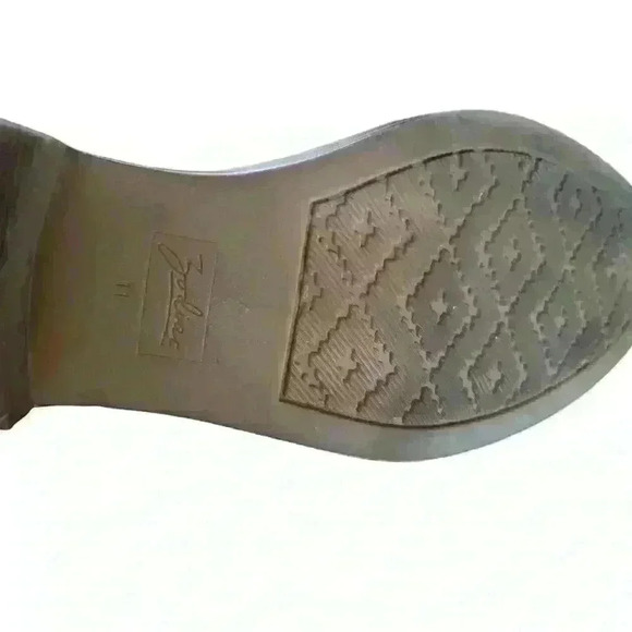 Zodiac Womens Suede Ankle Boots Side Zip Buckle Studded Low Heel Brown Size 11 - Picture 8 of 10